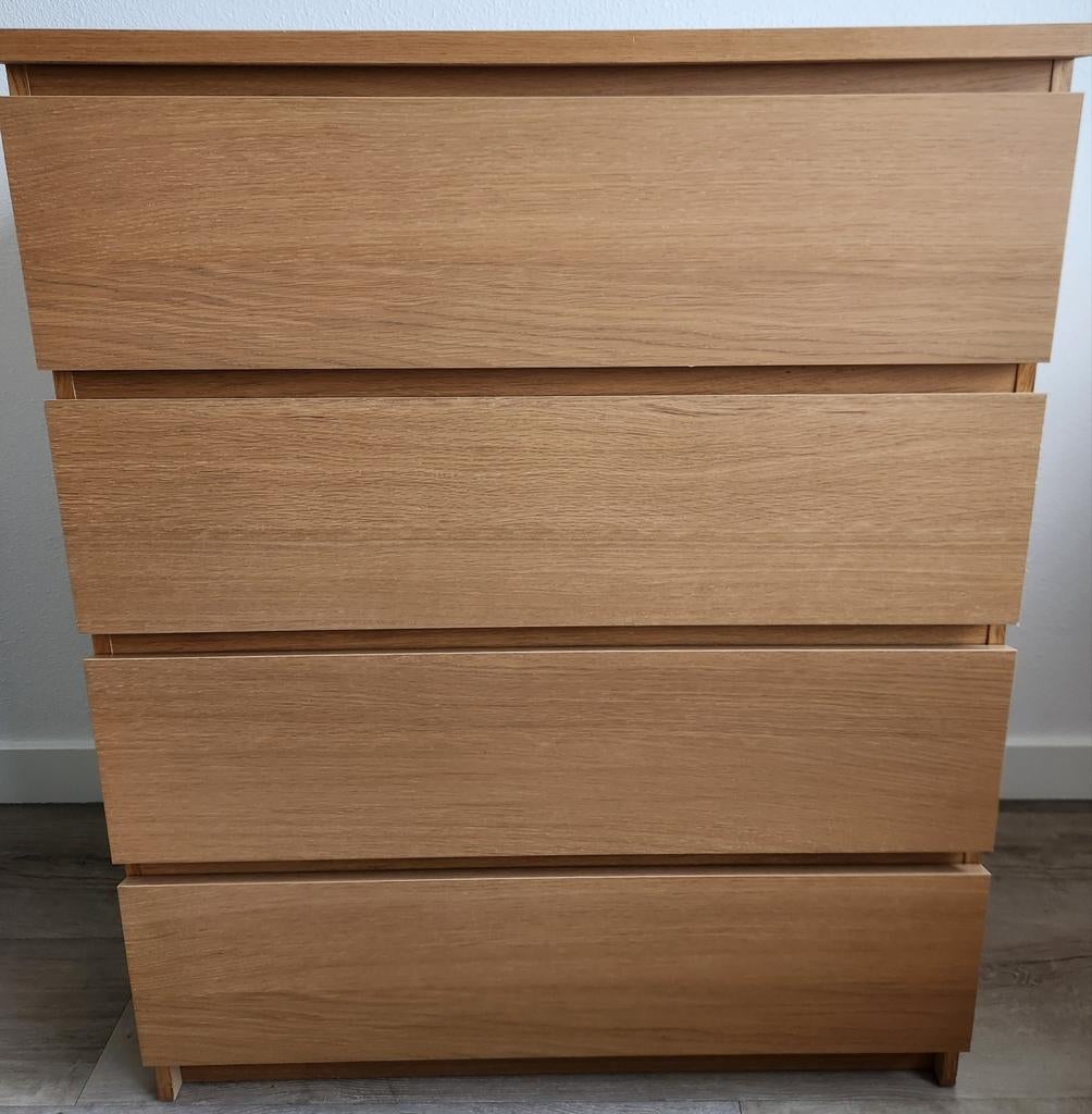 IKEA MALM ladekast – 4 lades – 80x100 cm, Huis en Inrichting, Kasten | Ladekasten, Gebruikt, 100 tot 150 cm, 50 tot 100 cm, 25 tot 50 cm
