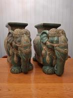 Porseleinen Aziatische Olifanten - Bijzettafels, Antiek en Kunst, Ophalen