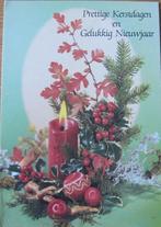 Prettige Kerstdagen - rode kaars met rode besjes - België, Verzenden, 1980 tot heden, Gelopen, Overige thema's