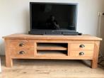Teakhouten TV Meubel - Landelijke Stijl, Ophalen, Gebruikt, 100 tot 150 cm, Teakhout