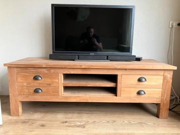 Teakhouten TV Meubel - Landelijke Stijl beschikbaar voor biedingen