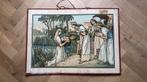 Zondagsschool plaat Mozes in het biezen mandje, Antiek en Kunst, Ophalen