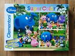 3 puzzels in 1 doos. Disney jungle junction, Ophalen of Verzenden, 10 tot 50 stukjes, Zo goed als nieuw, 4 tot 6 jaar
