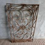 Oud brocante metalen rek ornament roest 109x70cm *Etage3*, Gebruikt, ., Ophalen of Verzenden, .