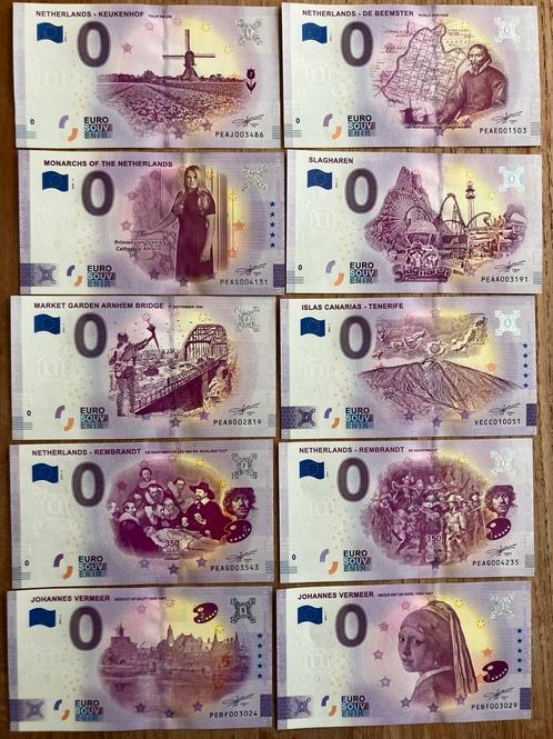 Lot 0 Eurobiljetten, Verzamelen, Boekenleggers, Nieuw, Ophalen of Verzenden