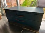 Ladekast of tv meubel, donkerblauw 2 lades, Huis en Inrichting, Ophalen, Gebruikt, 1 of 2 laden, 50 tot 100 cm