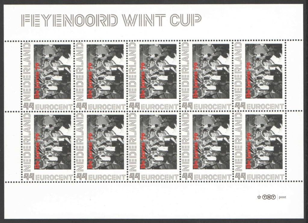 Nostalgie op Postzegels Jaren'70: Feyenoord wint Wereldcup, Postzegels en Munten, Postzegels | Nederland, Ophalen of Verzenden