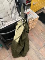 Vintage Plunjezak - Legergroen, Sieraden, Tassen en Uiterlijk, Tassen | Reistassen en Weekendtassen, Ophalen, 30 cm of meer, Gebruikt