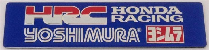 Yoshimura aluminium Uitlaatplaatje #11, Motoren, Accessoires | Stickers, Ophalen of Verzenden