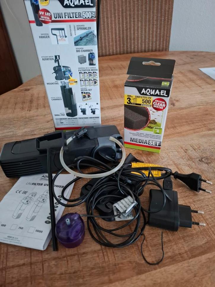 Aquael Uni 500 binnenfilter, Dieren en Toebehoren, Reptielen en Amfibieën | Toebehoren, Ophalen of Verzenden