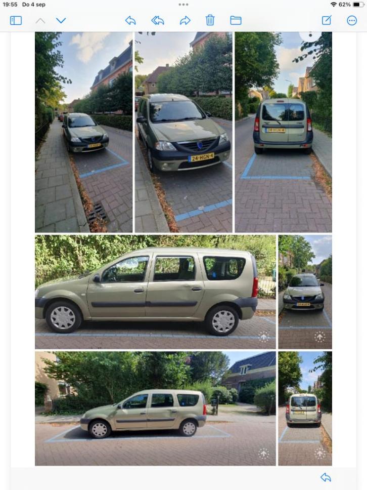 Dacia Logan 1.4 MCV 55KW 5P 2008 Beige, Auto's, Dacia, Particulier, Logan, Benzine, D, Stationwagon, Handgeschakeld, Origineel Nederlands