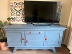 Brocante Kast / TV Meubel - Blauw, Ophalen, Gebruikt, 150 tot 200 cm, Minder dan 100 cm