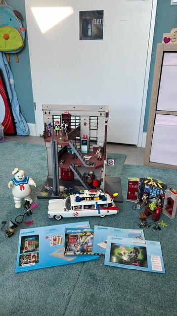 Ghostbusters Playmobil (4 sets) en Marshmallow Man beschikbaar voor biedingen
