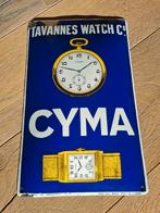 Emaille bord Cyma, Ophalen of Verzenden, Zo goed als nieuw, Reclamebord