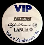 VIP Italia a Zandvoort 94 button, Verzenden, Nieuw, Transport, Speldje of Pin