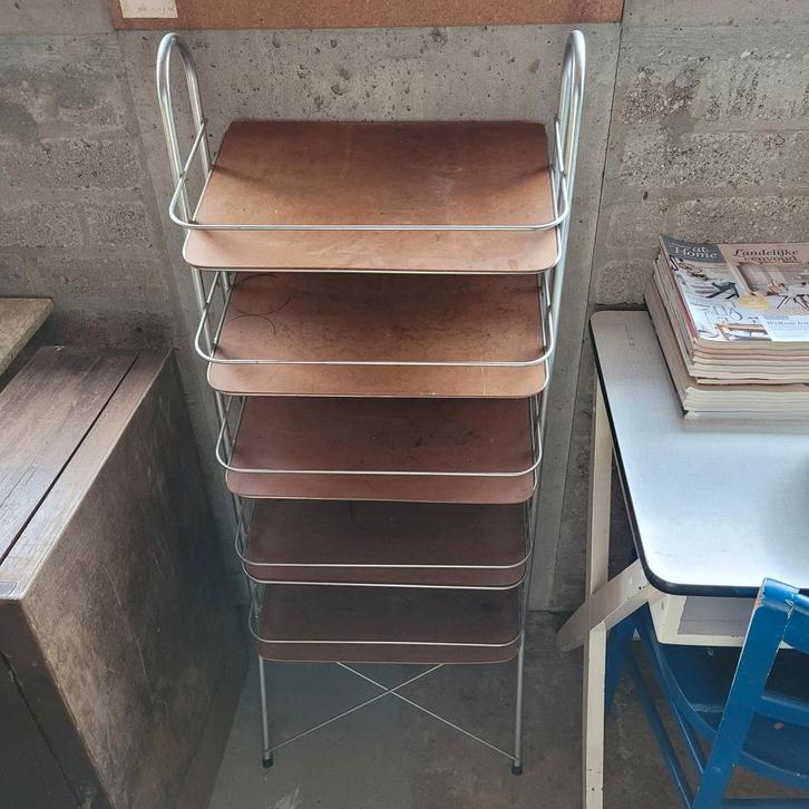 Vintage oud winkelrek keukenrek, Huis en Inrichting, Woonaccessoires | Overige, Gebruikt, Ophalen