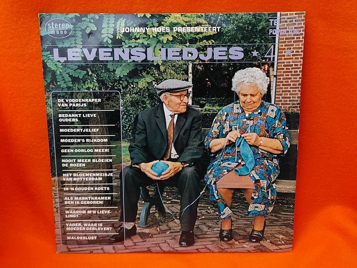 Johnny Hoes presenteert: Levensliedjes * 4 * (Telstar), Cd's en Dvd's, Vinyl | Nederlandstalig, Zo goed als nieuw, Levenslied of Smartlap