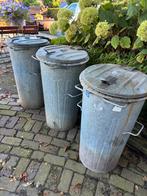 Vuilnisbak, Plantenbak, Zinken vuilnisbak, Decoratie, Tuin en Terras, Ophalen