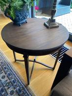 Mahonie houten bijzettafel, Gebruikt, Rond, Hout, Ophalen