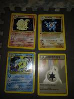 WOTC Pokémon Base set Gyarados Ninetales Machamp Energy, Hobby en Vrije tijd, Verzamelkaartspellen | Pokémon, Ophalen of Verzenden