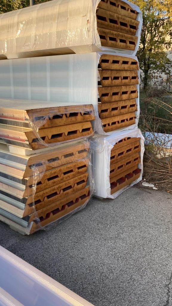 Dakpaneel / Sandwichpaneel 80mm ACTIE, Doe-het-zelf en Verbouw, Platen en Panelen, Nieuw, Overige materialen, 50 tot 100 mm, Ophalen