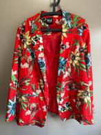 Rode blazer met bloemen print van MS mode | maat 54, Ophalen of Verzenden, Zo goed als nieuw, MS Mode, Jasje of Colbert