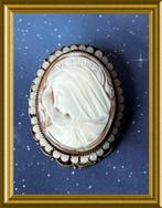 Antieke camee broche / hanger: Ave Maria, Sieraden, Tassen en Uiterlijk, Antieke sieraden, Ophalen of Verzenden, Overige materialen