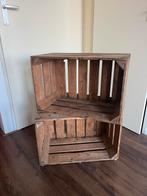 7 Houten Fruitkisten, Ophalen, Gebruikt, Grenenhout, Minder dan 50 cm