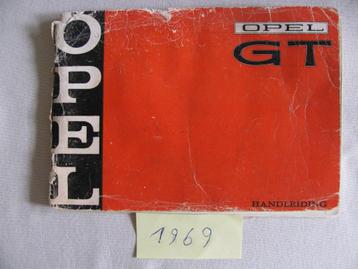 Opel GT Handleiding instructieboekje januari 1969 beschikbaar voor biedingen