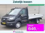 Ford Transit 170pk Open Laadbak Dubbellucht 3,5t Trekhaak Ai, Auto's, Stof, 1995 cc, Euro 6, 4 cilinders