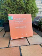 Origineel staatsbosbeheer bord vogel broed en rust gebied, Ophalen of Verzenden, Zo goed als nieuw