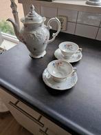 Vintage Porseleinen Theeservies met Bloemen, Ophalen of Verzenden