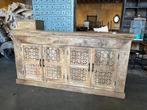 Uniek Nieuw Dressoir IBiza/Boho met de hand uitgesneden, Huis en Inrichting, Kasten | Dressoirs, Ophalen, Met deur(en), Ibiza/Boho/Botanisch