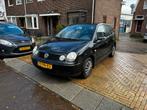 Volkswagen Polo 1.4 55KW 2004 Zwart airco elec ramen NAP APK, Auto's, Origineel Nederlands, Te koop, Airconditioning, 5 stoelen