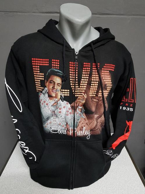 Zwart vest, Elvis Presley, printvest, Kleding | Heren, Truien en Vesten, Nieuw, Overige maten, Zwart, Ophalen of Verzenden