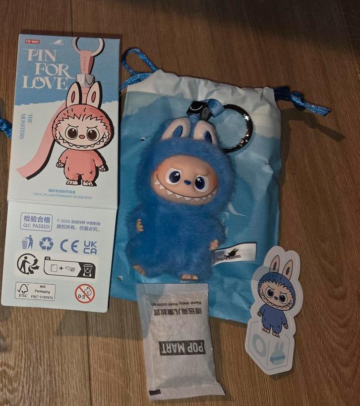 Labubu - Popmart - Pin for Love - letter O, Kinderen en Baby's, Speelgoed | Knuffels en Pluche, Nieuw, Overige typen, Ophalen of Verzenden