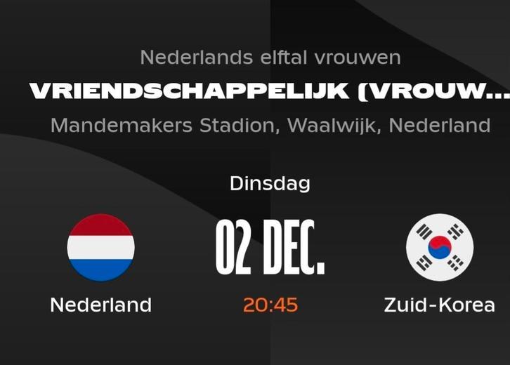 Vriendschappelijke wedstrijd Leeuwinnen vs Zuid korea., Tickets en Kaartjes, Sport | Voetbal, Eén persoon, December, Losse kaart