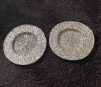 Schaal, schalen, 2 stuks, zilver, doorsnede 30cm, nieuw, Overige materialen, Schaal, Rond, Nieuw