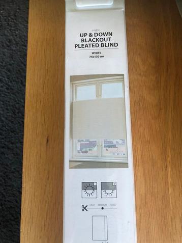Nieuw HVEN plissegordijn verduisterend 75 x 130 cm beschikbaar voor biedingen