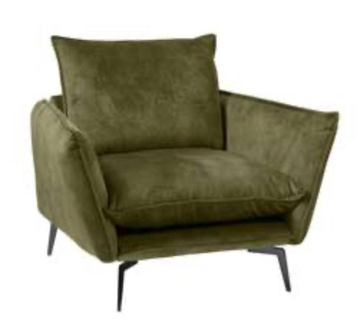 2 fauteuills Sally van Loods 5 (groen), Huis en Inrichting, Fauteuils, Zo goed als nieuw, 50 tot 75 cm, 75 tot 100 cm, Ophalen
