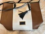 Guy Laroche Handtas Bruin/Wit, Sieraden, Tassen en Uiterlijk, Verzenden, Gebruikt, Bruin, Handtas