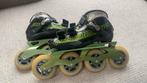 Powerslide Hawk skeelers groen, maat 35, Sport en Fitness, Skeelers, Ophalen of Verzenden, Zo goed als nieuw, Inline skates 4 wielen