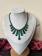 Malachiet pyriet beschermt vreugde power uniek magie geluk, Sieraden, Tassen en Uiterlijk, Kettingen, Nieuw, Ophalen of Verzenden