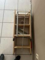 Houten Zoldertrap - Opvouwbaar vlizotrap, Doe-het-zelf en Verbouw, Ladders en Trappen, Ophalen, Gebruikt, Trap, Opvouwbaar of Inschuifbaar