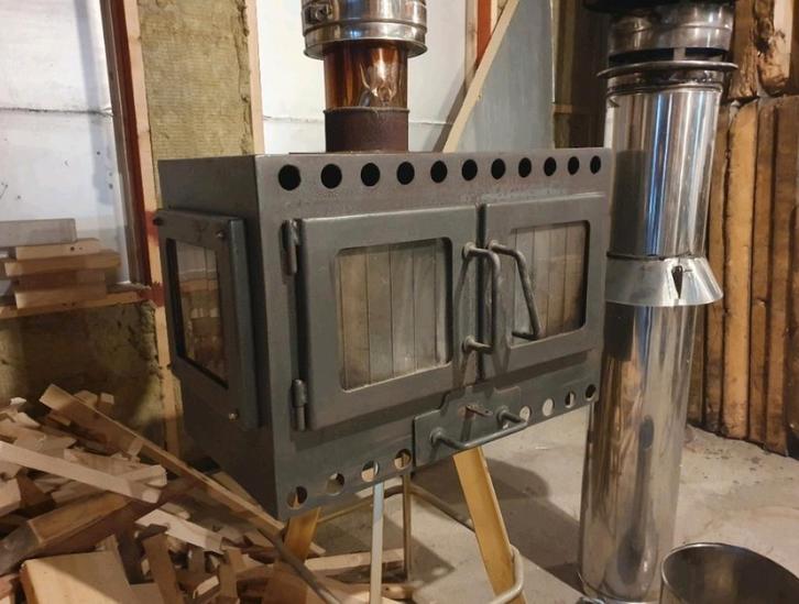 Houtkachel te koop, Huis en Inrichting, Kachels, Gebruikt, Houtkachel, Hout, Ophalen of Verzenden