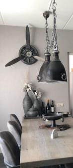 Gietijzeren Lampen Set + Fruitschalen & Klok, Ophalen, Gebruikt, Metaal, Minder dan 50 cm