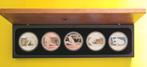 Discover Australia 2012 coloured proof- 5 x 1 oz zilver, Ophalen of Verzenden, Setje, Zilver