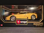 Bugatti EB110 1:18 - 1991 - Yellow, Hobby en Vrije tijd, Modelauto's | 1:18, Ophalen of Verzenden, Nieuw, Auto, Bburago