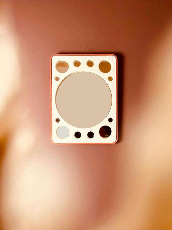 Space Age jaren “60/“70 planetenspiegel, Huis en Inrichting, Woonaccessoires | Spiegels, Ophalen of Verzenden