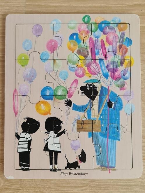 Jip & Janneke - Fiep Westendorp - Houten Puzzel – Hema, Kinderen en Baby's, Speelgoed | Kinderpuzzels, Gebruikt, Van hout, Ophalen of Verzenden